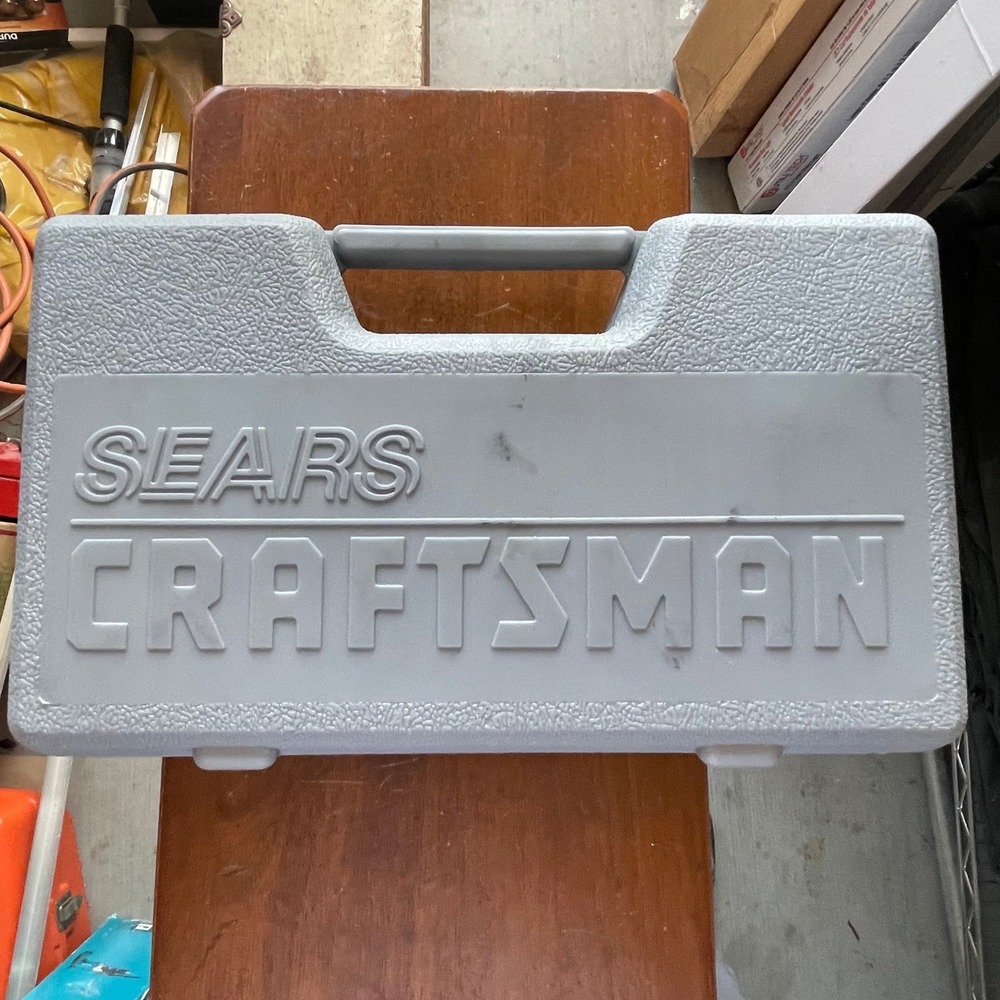 Sears Vintage Craftsman Mechanics Tool Set SAE Metric Sockets Ratchets  USA Case